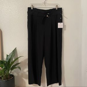 Laundry Black Wide Leg Crop Pants 10